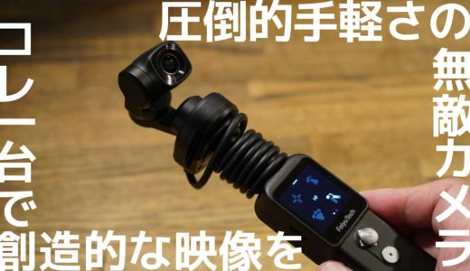 分離するポケット・アクションカメラ『Feiyu Pocket2S』〜今までにない創造的な映像を圧倒的お手軽に実現するチート・カメラだ！