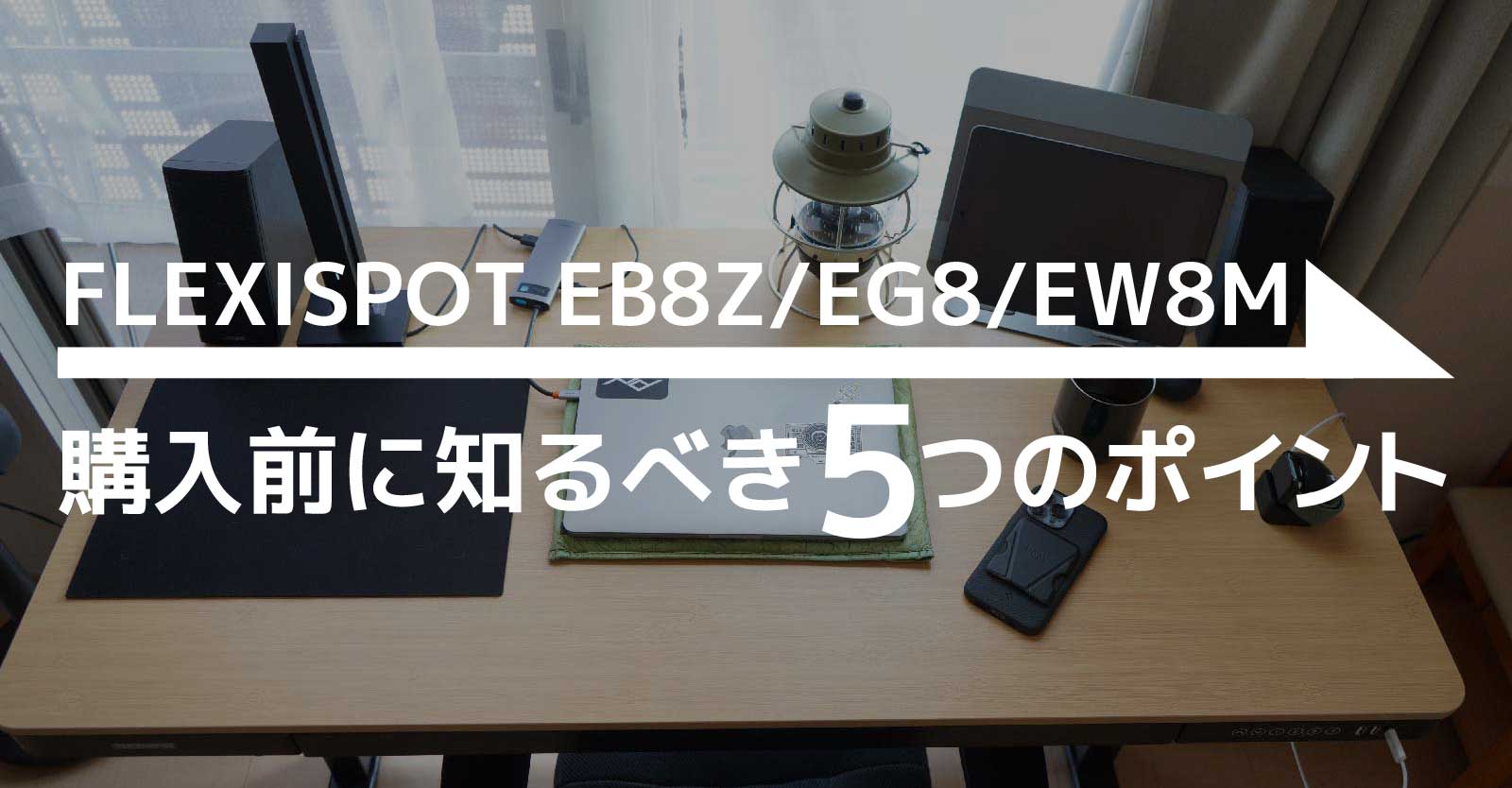 購入前に知るべき５つのポイントFLEXISPOT EB8Z/EG8/EW8M